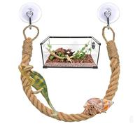 lrgnixs Reptile Vines Climbing,Reptile Tank Accessories,Hermit Crab Rope Ladder with Hook, Chameleon Tank Accessories Amphibian Habitat,Reptile Accessories for Lizards Snakes