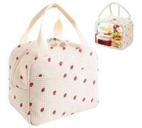 lrgnixs Tote Lunch Bags for Women,Portable Pack Lunch Bag for Women,Corduroy Insulated Lunch Bag Cool Bag,Adult Lunchs Bags,Ladies Lunch Bags for Work School Picnic Travel