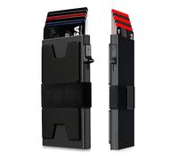 lrgnixs Wallet Card Holder Men,RFID Blocking Credit Card Wallets for Men,Slim Pop Up Wallet Holds 12+ Cards Plus Cash,Aluminum Minimalist Metal Wallet,Birthday Gifts for Men