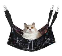 LRHCNZDCP Abstract Science Chemistry Illustration 3D Print Cat Hammock Bed, Soft Double-Layered Hanging Pet Bed for Small Pet, M