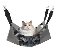 LRHCNZDCP adorable schnauzer Print Cat Hammock Bed, Soft Double-Layered Hanging Pet Bed for Small Pet, M