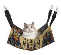 LRHCNZDCP Ancient Egypt Tribe Series Print Cat Hammock Bed, Soft Double-Layered Hanging Pet Bed for Small Pet, L