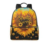 LRHCNZDCP Blessed to Be Called Nana Sunflower Printed School Bag Bookbag Laptop Backpack Stylish Lightweight Backpack Travel Backpack for Kids Boys Girls
