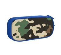 LRHCNZDCP Camouflage Pattern Printed Pencil Case Pouch Cute Pencil Pen Case Pencil Box Pen Bag for School Office, Blue