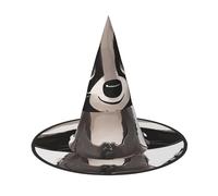 LRHCNZDCP Cartoon cute raccoon print Printed Halloween Witch Hat for Women Men Festive Parties Cosplay Halloween Accessories, 1 PC