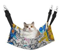 LRHCNZDCP Chemistry Print Print Cat Hammock Bed, Soft Double-Layered Hanging Pet Bed for Small Pet, L