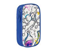 LRHCNZDCP Chemistry Print Printed Pencil Case Pouch Blue, Cute Pencil Pen Case Pencil Box Pen Bag for School Office