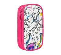LRHCNZDCP Chemistry Print Printed Pencil Case Pouch Pink, Cute Pencil Pen Case Pencil Box Pen Bag for School Office
