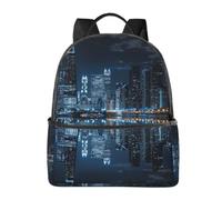 LRHCNZDCP Chicago Reflected Printed School Bag Bookbag Laptop Backpack Stylish Lightweight Backpack Travel Backpack for Kids Boys Girls
