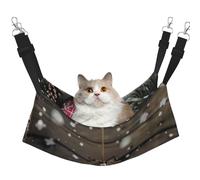 LRHCNZDCP christmas ornament Print Cat Hammock Bed, Soft Double-Layered Hanging Pet Bed for Small Pet, M