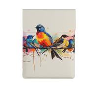 LRHCNZDCP Colorful Bird Printed Laptop Case 13-Inch Leather Laptop Sleeve Computer Bag Cover for Travel, Work, Business