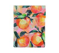 LRHCNZDCP Colorful_Peach Printed Laptop Case 13-Inch Leather Laptop Sleeve Computer Bag Cover for Travel, Work, Business