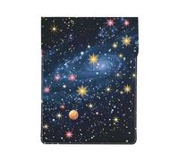 LRHCNZDCP Constellation Star Clusters Galaxies Printed Laptop Case 13-Inch Leather Laptop Sleeve Computer Bag Cover for Travel, Work, Business