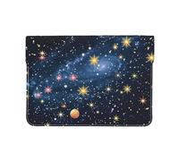 LRHCNZDCP Constellation Star Clusters Galaxies Printed Laptop Sleeve 13-Inch Leather Laptop Case Computer Bag Cover for Travel, Work, Business