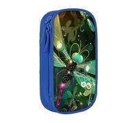 LRHCNZDCP Cute Dragonfly Printed Pencil Case Pouch Blue, Cute Pencil Pen Case Pencil Box Pen Bag for School Office