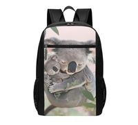 LRHCNZDCP Cute Koala MOM and Baby Printed Laptop Backpack 17-inch for Teens/Girls/Boys/Women/Men Gifts Lightweight Laptop Bags for Office Travel School