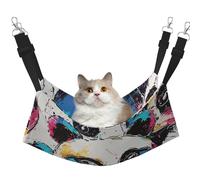 LRHCNZDCP Cute Panda Print Cat Hammock Bed, Soft Double-Layered Hanging Pet Bed for Small Pet, M