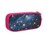 LRHCNZDCP Cute Pencil Case Pouch, Constellation Star Clusters Galaxies Printed Pencil Pen Case Pencil Box Makeup Bag for Trave School Office, Pink