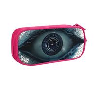 LRHCNZDCP Cute Pencil Case Pouch, Evil Eye Printed Pencil Pen Case Pencil Box Makeup Bag for Trave School Office, Pink