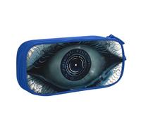 LRHCNZDCP Cute Pencil Case Pouch, Evil Eye Printed Pencil Pen Case Pencil Box Makeup Bag for Trave School Office, Blue