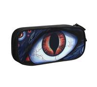 LRHCNZDCP Cute Pencil Case Pouch, Evil Eyes Printed Pencil Pen Case Pencil Box Makeup Bag for Trave School Office, Black