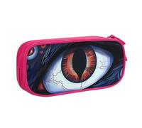 LRHCNZDCP Cute Pencil Case Pouch, Evil Eyes Printed Pencil Pen Case Pencil Box Makeup Bag for Trave School Office, Pink
