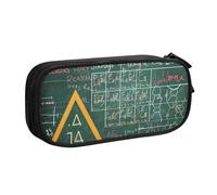 LRHCNZDCP Cute Pencil Case Pouch, Formulas Shapes Theory Math Lesson Word Printed Pencil Pen Case Pencil Box Makeup Bag for Trave School Office, Black