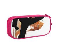 LRHCNZDCP Cute Pencil Case Pouch, Karate-highkick-icon Printed Pencil Pen Case Pencil Box Makeup Bag for Trave School Office, Pink
