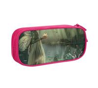 LRHCNZDCP Cute Pencil Case Pouch, Lake Fairy Printed Pencil Pen Case Pencil Box Makeup Bag for Trave School Office, Pink