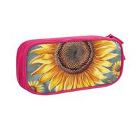 LRHCNZDCP Cute Pencil Case Pouch, You are My Sunshine Sunflower Printed Pencil Pen Case Pencil Box Makeup Bag for Trave School Office, Pink