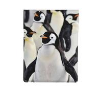 LRHCNZDCP Cute Penguin Animal Pattern Printed Laptop Case 13-Inch Leather Laptop Sleeve Computer Bag Cover for Travel, Work, Business