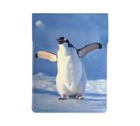 LRHCNZDCP Cute penguin Printed Laptop Case 13-Inch Leather Laptop Sleeve Computer Bag Cover for Travel, Work, Business