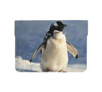 LRHCNZDCP Cute Penguin Printed Laptop Sleeve 13-Inch Leather Laptop Case Computer Bag Cover for Travel, Work, Business