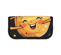 LRHCNZDCP Cute Planet Printed Pen Pencil Case Canvas Makeup Bag Gadget Pen Bag Pencil Box with Zipper