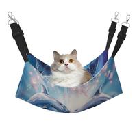 LRHCNZDCP Dolphins in Love 1 Print Cat Hammock Bed, Soft Double-Layered Hanging Pet Bed for Small Pet, M