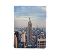 LRHCNZDCP Empire State Building Printed Laptop Case 13-Inch Leather Laptop Sleeve Computer Bag Cover for Travel, Work, Business