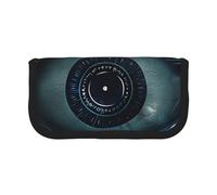 LRHCNZDCP Evil Eye Printed Pen Pencil Case Canvas Makeup Bag Gadget Pen Bag Pencil Box with Zipper