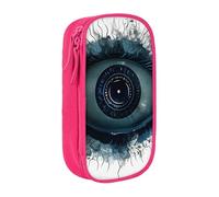 LRHCNZDCP Evil Eye Printed Pencil Case Pouch, Cute Pencil Pen Case Pencil Box Pen Bag for School Office,Pink