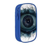LRHCNZDCP Evil Eye Printed Pencil Case Pouch, Cute Pencil Pen Case Pencil Box Pen Bag for School Office,Blue