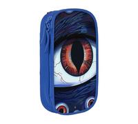 LRHCNZDCP Evil Eyes Printed Pencil Case Pouch, Cute Pencil Pen Case Pencil Box Pen Bag for School Office,Blue