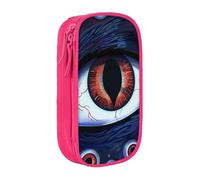 LRHCNZDCP Evil Eyes Printed Pencil Case Pouch, Cute Pencil Pen Case Pencil Box Pen Bag for School Office,Pink