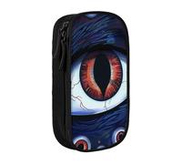 LRHCNZDCP Evil Eyes Printed Pencil Case Pouch, Cute Pencil Pen Case Pencil Box Pen Bag for School Office,Black