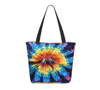 LRHCNZDCP Exotic Tribe Tie Dye Style Printed Shopping Bag Tote Bag Large Shoulder Bag Lightweight Handbag Women Laptop Bags for Work Travel Shopping
