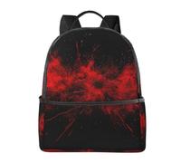 LRHCNZDCP Explosion Burst Red Black Printed School Bag Bookbag Laptop Backpack Stylish Lightweight Backpack Travel Backpack for Kids Boys Girls
