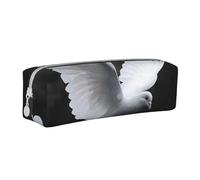 LRHCNZDCP Flying Dove Printed Leather Pencil Case - Cute Zipper Pencil Pouch Pencil Box for School & Office