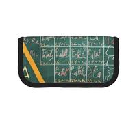LRHCNZDCP Formulas Shapes Theory Math Lesson Word Printed Pen Pencil Case Canvas Makeup Bag Gadget Pen Bag Pencil Box with Zipper