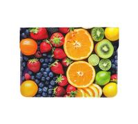 LRHCNZDCP Fruit Rainbow Printed Laptop Sleeve 13-Inch Leather Laptop Case Computer Bag Cover for Travel, Work, Business