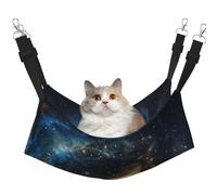 LRHCNZDCP Galaxy Print Cat Hammock Bed, Soft Double-Layered Hanging Pet Bed for Small Pet, M