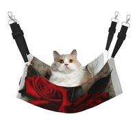 LRHCNZDCP gothic Rose 1 Print Cat Hammock Bed, Soft Double-Layered Hanging Pet Bed for Small Pet, M