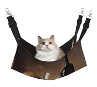 LRHCNZDCP Grape Wine Print Cat Hammock Bed, Soft Double-Layered Hanging Pet Bed for Small Pet, M